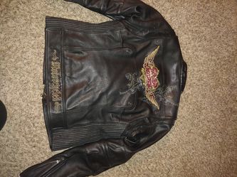 HD womens M leather jacket
