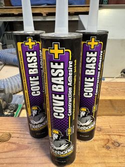 Titebond Cove Base Plus Construction Adhesive cartridges