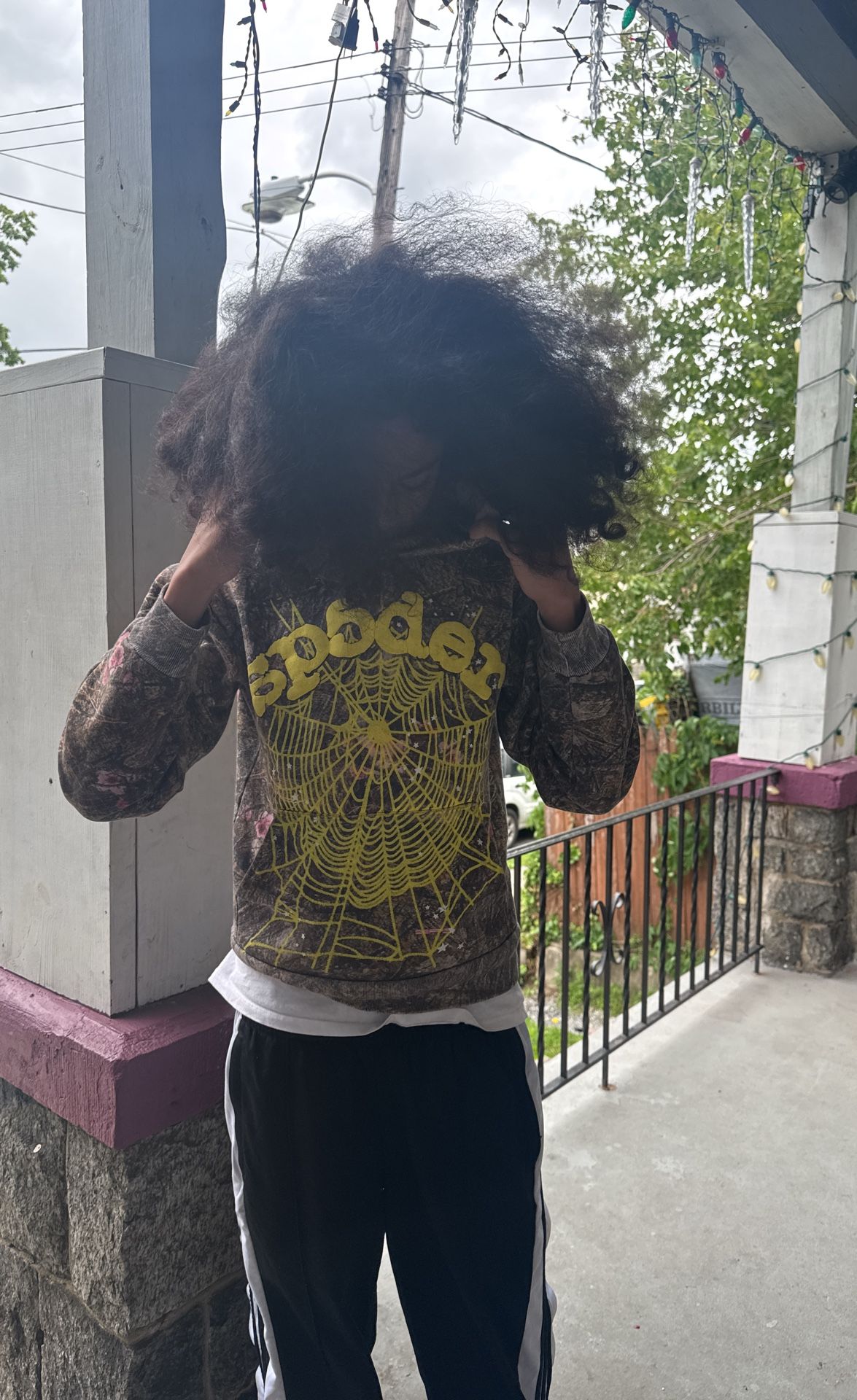 Sp5der OG Web Hoodie 'Real Tree'