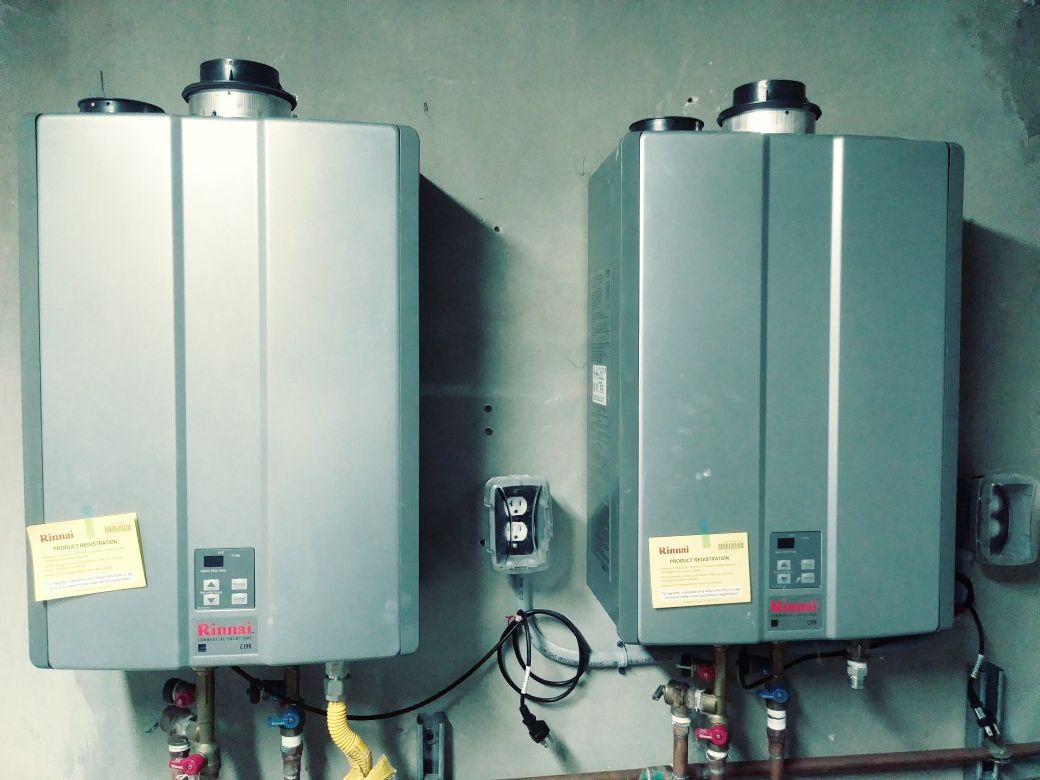 2 Rannai 19k btu gas tankless water heaters