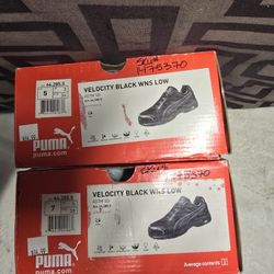 Women's Black Puma Shoes 