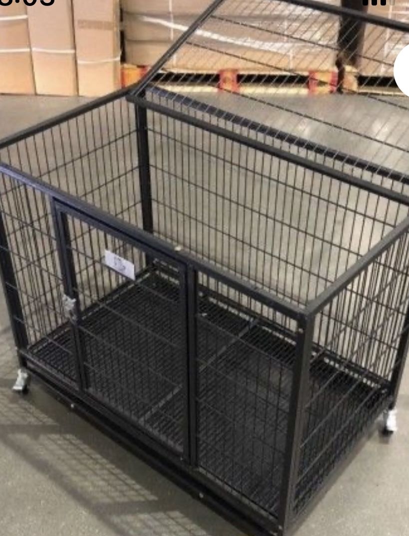 Large Dog Kennel Cage With Wheel