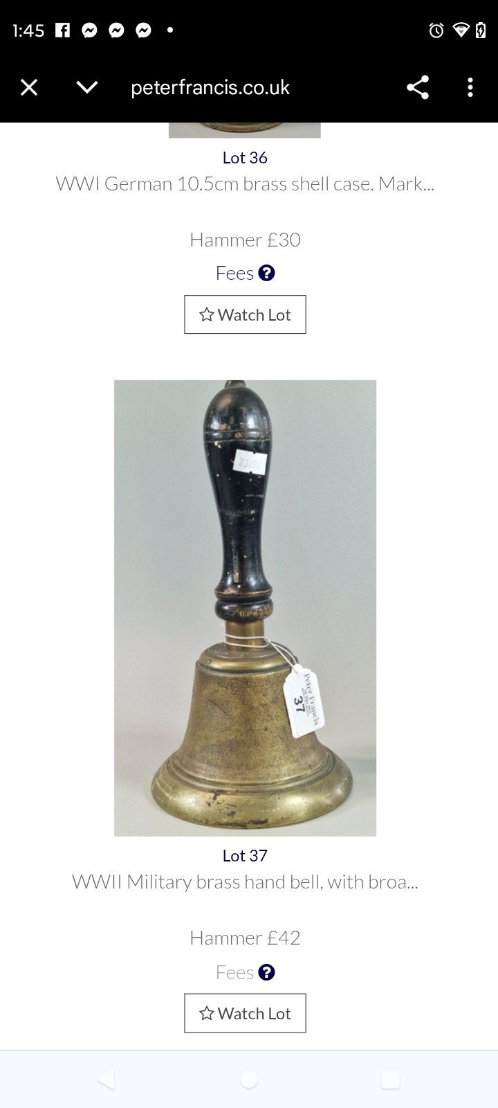 1942 Bell Brass