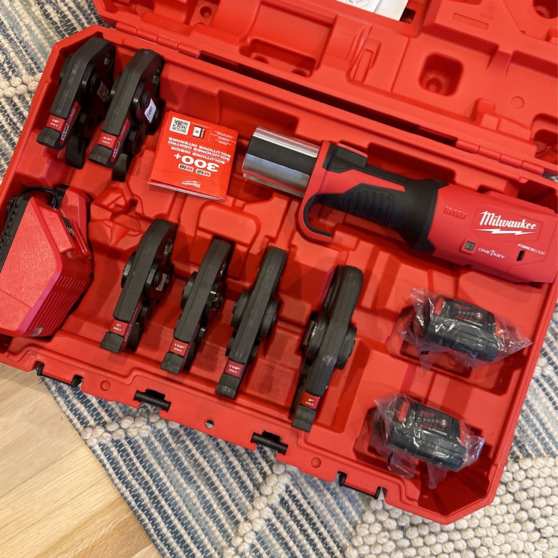 Milwaukee M18 Force logic Propress Forcelogic Press Tool 1/2”-2” Kit ...