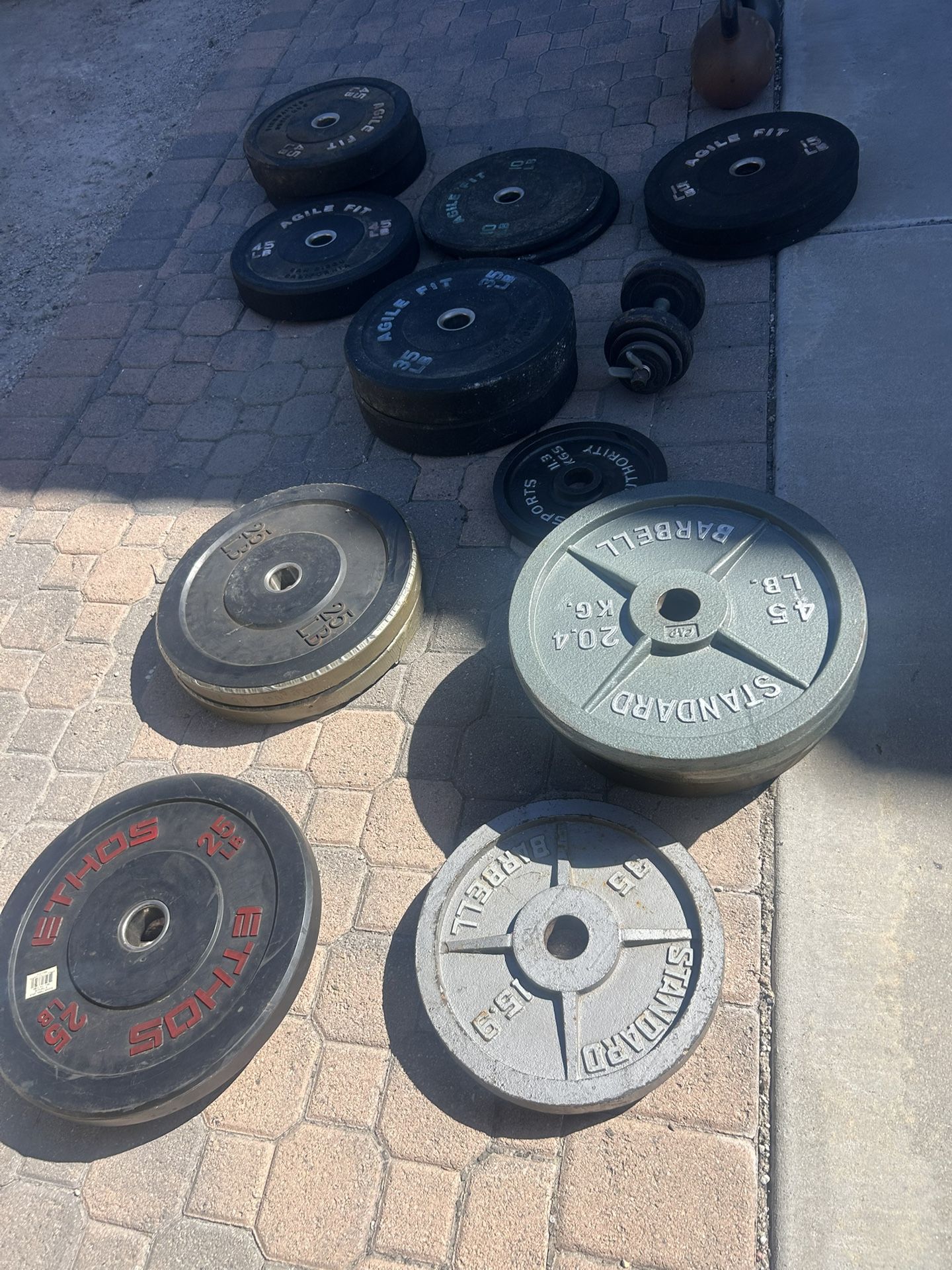 Weight Sets / Pairs Steel And bumper