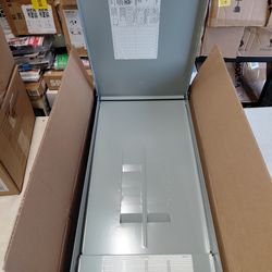 GE 200 Amp 18 space main luggage Outdoor breaker box enclosure