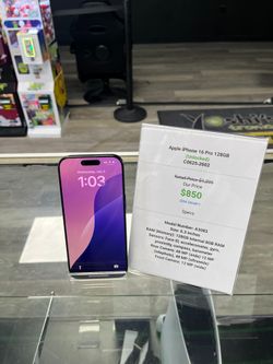 iPhone 16 Pro 128GB Unlocked Black C0625-2602