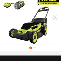 Ryobi Self Driving Mower, Weed Whip, And Blower