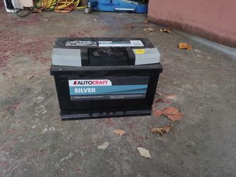 Autocraft Silver Car Battery,