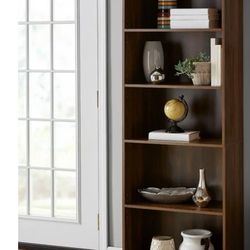 Bookcase, Display , 5 Shelves, 71” , Canyon Walnut