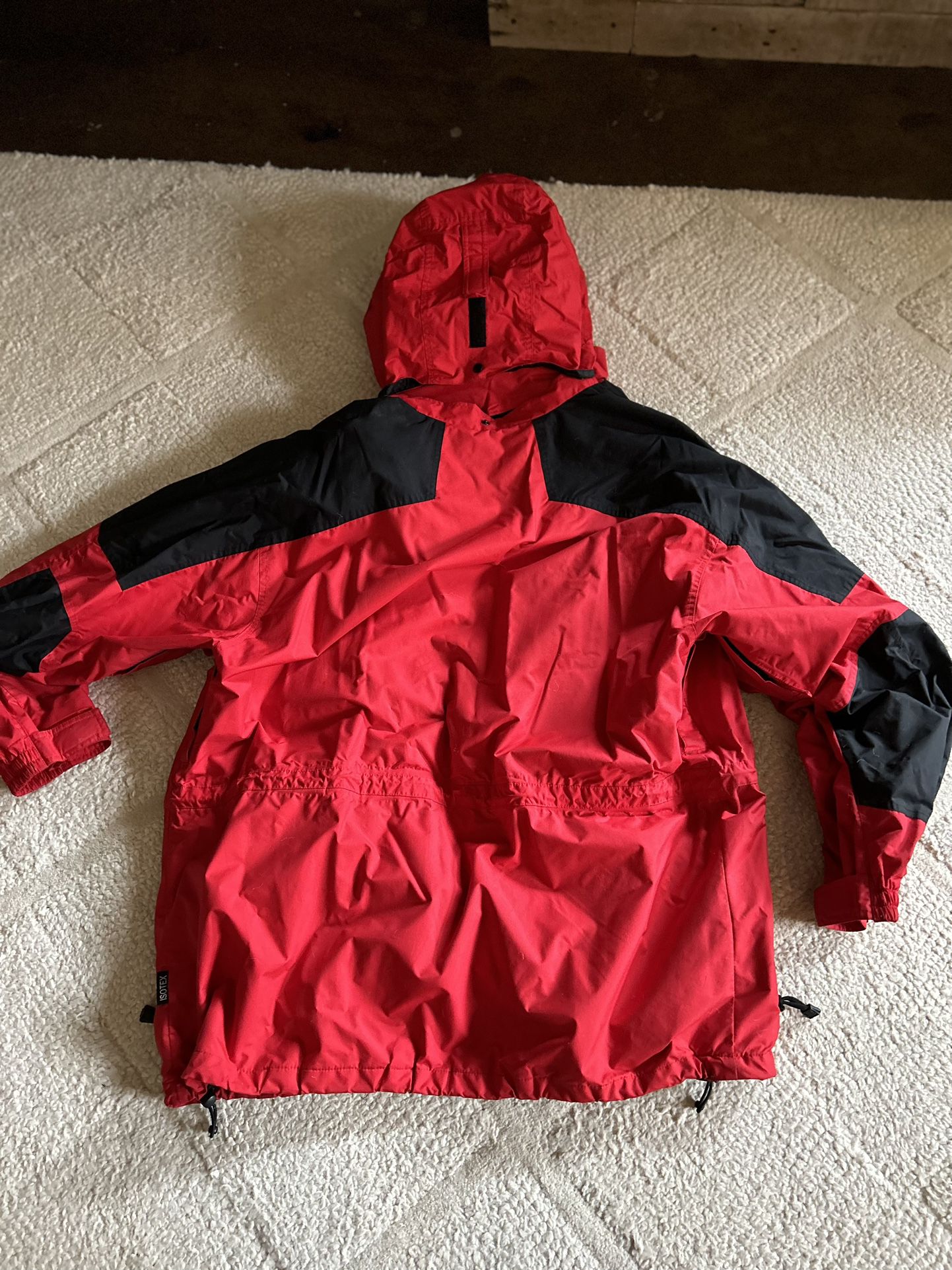 All Seasons Unisex-Red Parka With Good