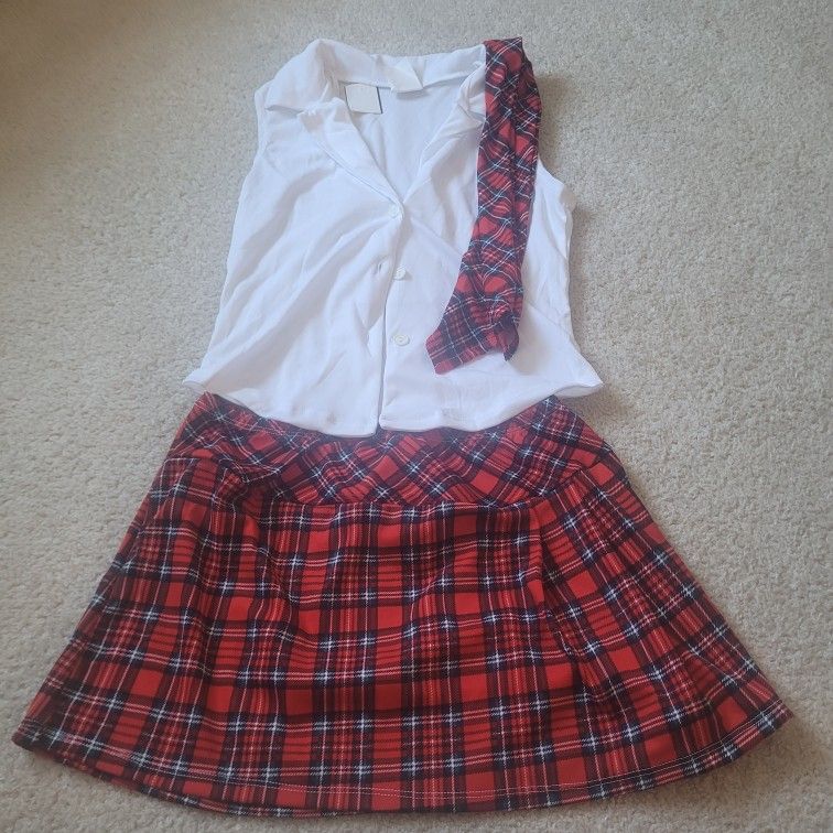 Womens Size Small School Girl Costume