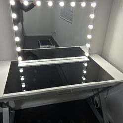 Vanity Mirror And Desk