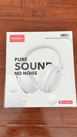 Hybrid Active Noise Cancelling Headphones - White