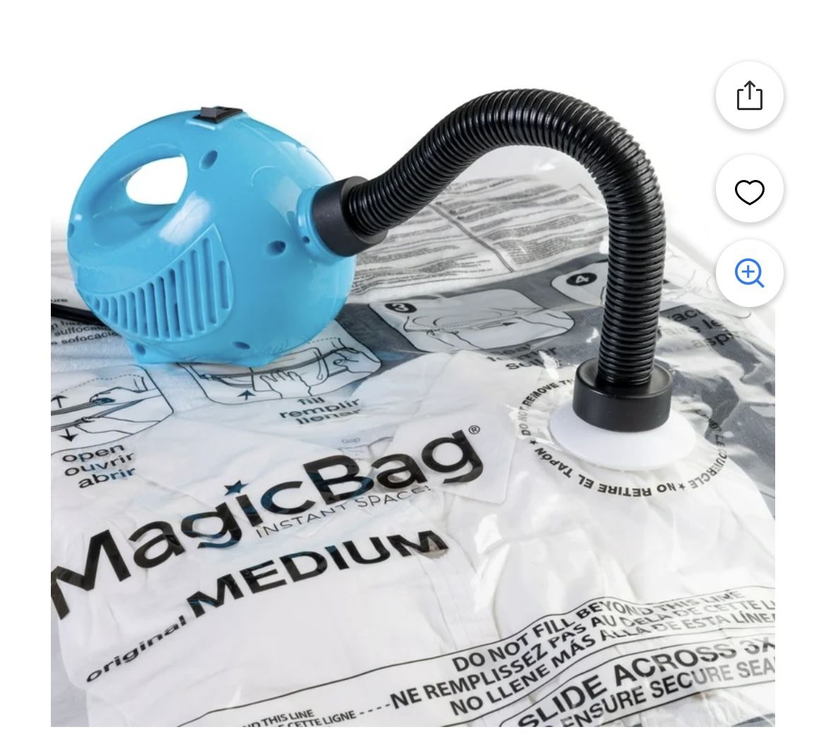 MagicBag Electric Compression Vacuum Pump Plus 4 Jumbo Bags