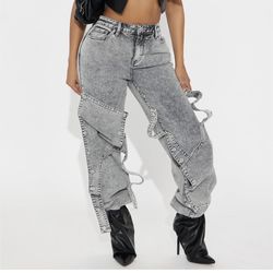 Fashion Nova Grey Jeans