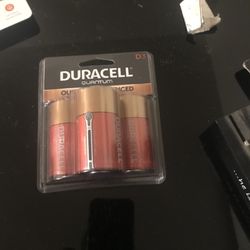 Batteries brand new Triple A. Double A. 9 volts. C andD.