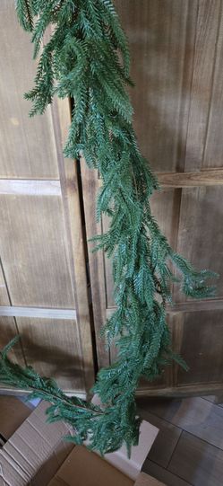 2 Pack 6FT Artificial Norfolk Pine Christmas Garland – Realistic Greenery