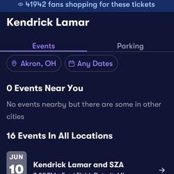 Kendrick Lamar Concert Tickets!!! 