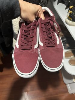 Maroon platform outlet vans