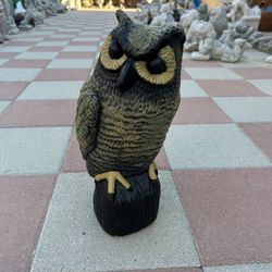 New Owl Made Out Of Cement Perfect Gift 