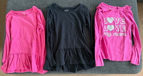 Girls Size 5/5T Long Sleeve Shirts (all 3)