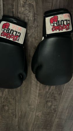 Boxing Club Sparring Gloves 12 oz Adult Unisex Black White Red