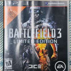 Battlefield 3 Limited Edition Sony Playstation 3 PS3 Tested/Works With Case