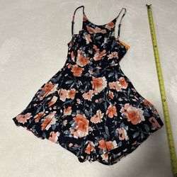 New Alivegirl size 10 floral romper flower summer women junior beach casual vaca