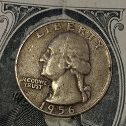 1956 Quarter D Mint  90% Silver 