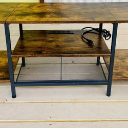 TV Stand Holds A 55 Inch TV  Actual Size 56 1/4 x17