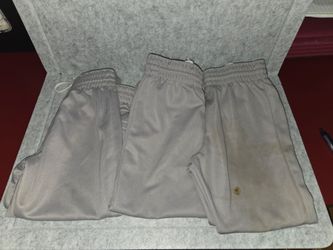 Set of 3 Grey Baerball Pants for Boys Size Meduim All Star Sports Some Stains