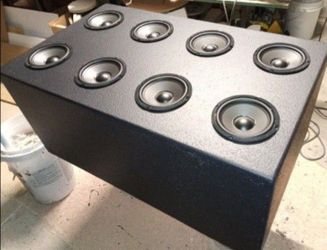 Custom Ported Enclosure For eight 6.5" subwoofers- see pictures read ad