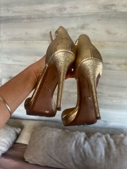 Michael kors gold high heels