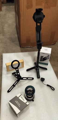 3 packs 3 designs 15 Mini MagSafe Tripod, VRIG MG-21 Stand, and Vacuum Magnetic Phone Holder