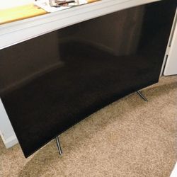 Flat Round Screen TV