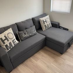 Couch Bed with Storage 