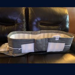 Baby Delight Snuggle Nest Harmony Portable Infant Lounger- Charcoal Gray