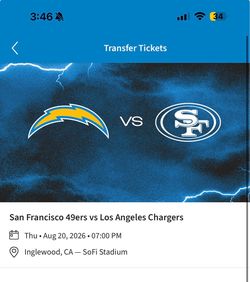 NFL Chargers vs 49rs