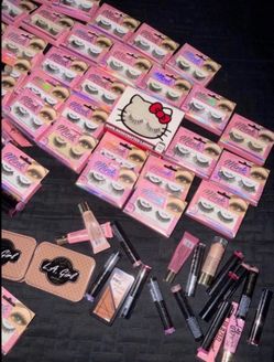 Mink eyelashes + make up