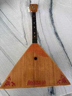 Vintage Russian balalaika Musical Instrument