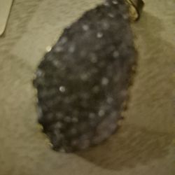 Gold Electroplated Amethyst Pendant Handmade Jewelry