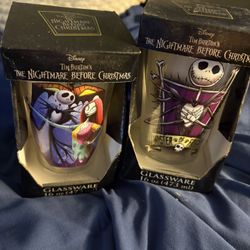 Nightmare Before Christmas Collectible Glassware Set.