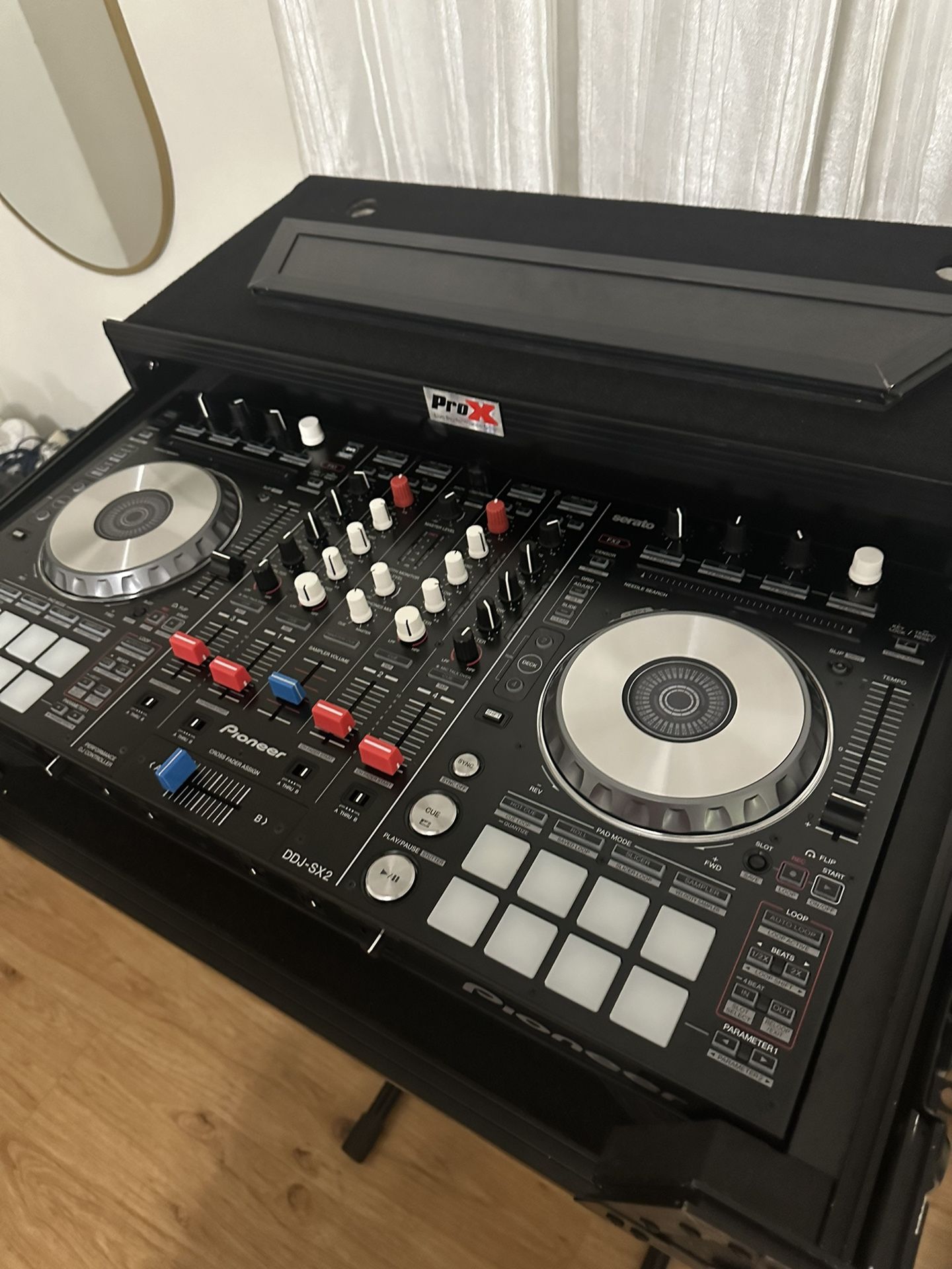pioneer ddj sx2 practically new used 3 times only + prox case