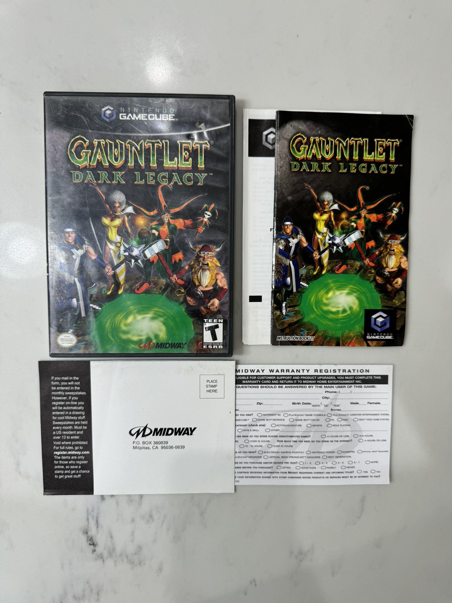 Gauntlet Dark Legacy Mint Conditions Nintendo GameCube GAME