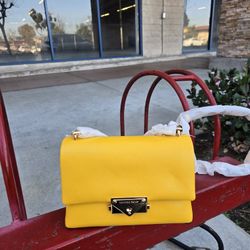 Michael Kors Cece Small Faux Leather Crossbody Bag Handbag 