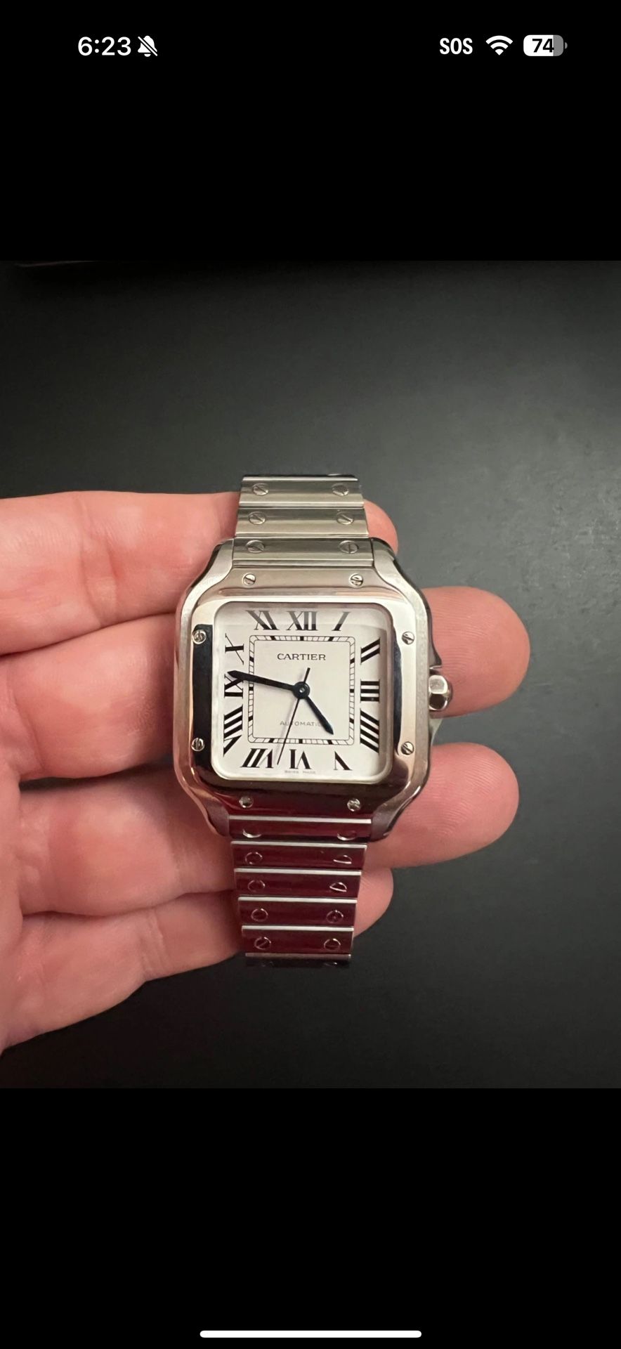 🔥 Cartier Santos de Cartier – Medium Model – Automatic – Excellent Condition 🔥