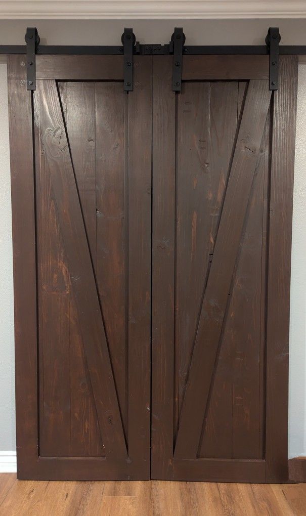 Barn Doors + Slider Track/Hardware Kit