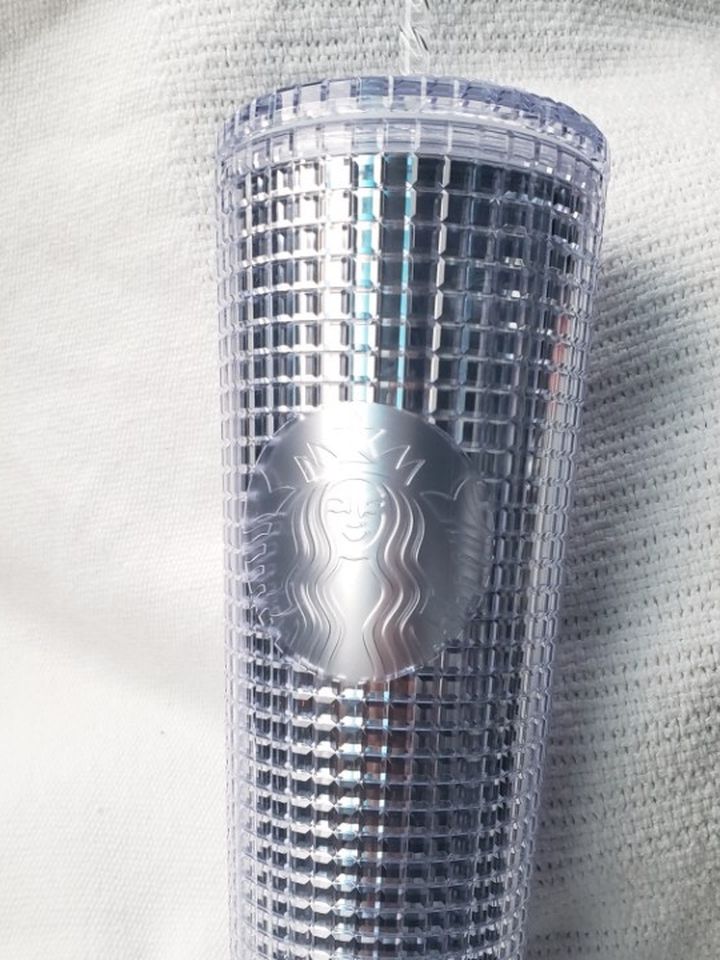 Starbucks Silver Studded Tumbler 24oz