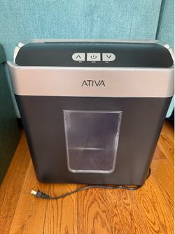 Ativa 8-Sheet Micro-Cut Shredder + Lubricant Sheets